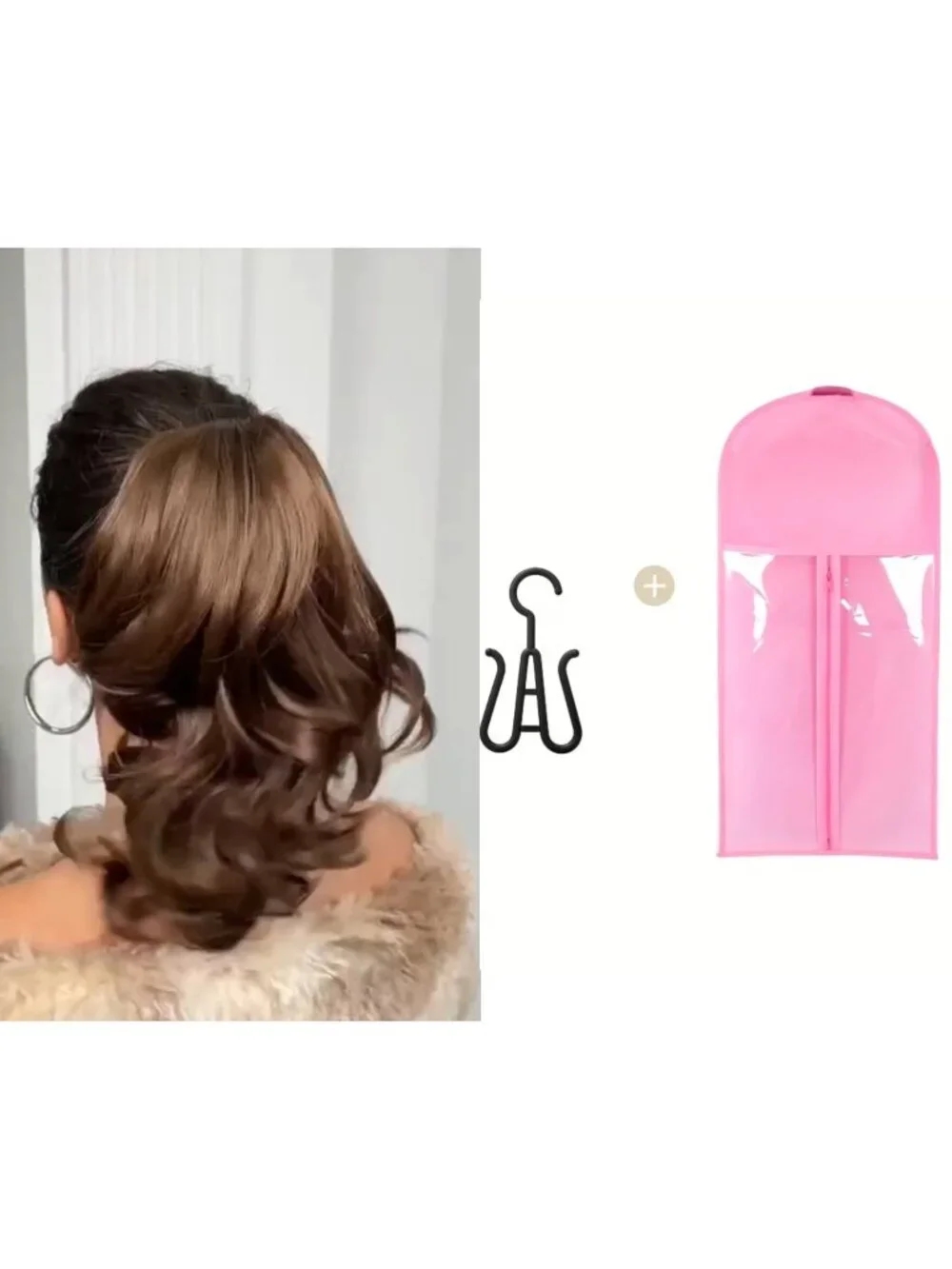Dark Brown Clip-in Ponytail & 24
